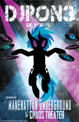 Size: 522x800 | Tagged: safe, artist:spainfischer, dj pon-3, vinyl scratch, pony, unicorn, poster, solo