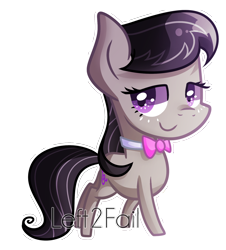 Size: 1568x1736 | Tagged: safe, artist:drawntildawn, octavia melody, earth pony, pony, chibi, simple background, smiling, solo, transparent background, watermark