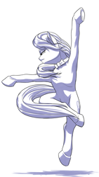 Size: 1113x1970 | Tagged: safe, artist:mykegreywolf, octavia melody, earth pony, pony, armpits, ballet, solo