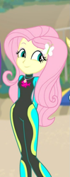 Size: 285x720 | Tagged: safe, screencap, fluttershy, better together, blue crushed, equestria girls, adorasexy, cropped, curvy, cute, geode of fauna, magical geodes, sexy, shyabetes, wetsuit