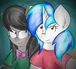 Size: 719x658 | Tagged: safe, artist:kristysk, dj pon-3, octavia melody, vinyl scratch, earth pony, pony, selfie