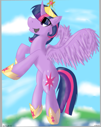 Size: 799x1007 | Tagged: safe, artist:fiji-firefox, derpibooru import, twilight sparkle, twilight sparkle (alicorn), alicorn, pony, magical mystery cure, cutie mark, solo