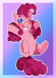 Size: 900x1247 | Tagged: safe, artist:karsismf97, pinkie pie, earth pony, pony, female, happy, mare, one eye closed, solo, wink