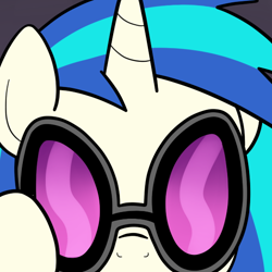 Size: 550x550 | Tagged: safe, artist:drawponies, dj pon-3, vinyl scratch, pony, unicorn, comic, female, horn, mare, white coat