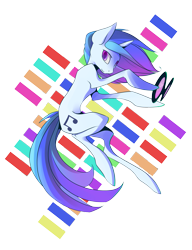 Size: 3343x4357 | Tagged: safe, artist:pon-ee, dj pon-3, vinyl scratch, pony, unicorn, absurd resolution, skinny, solo