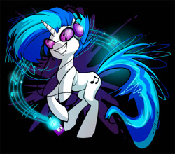 Size: 762x671 | Tagged: safe, artist:ellisarts, dj pon-3, vinyl scratch, pony, unicorn, female, mare, solo, vinyl's glasses