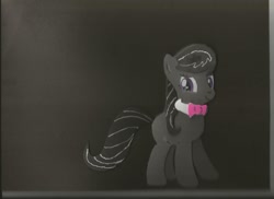 Size: 1024x745 | Tagged: safe, artist:hampshirebrony, octavia melody, earth pony, pony, black mane, craft, female, foam, gray coat, mare, solo