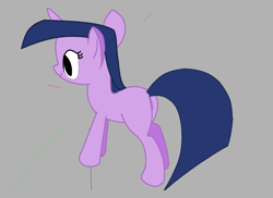 Size: 1235x897 | Tagged: safe, derpibooru import, twilight sparkle, pony, unicorn, female, inverse rotoscoping, mare, multicolored mane, purple coat, solo