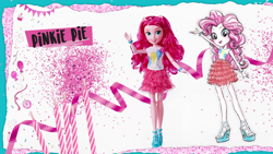 Size: 1920x1080 | Tagged: safe, pinkie pie, better together, equestria girls, concept art, doll, duality, eqg promo pose set, merchandise, official, self ponidox, solo, toy