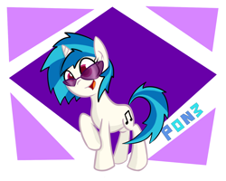 Size: 1280x1024 | Tagged: safe, artist:ibacchstudios, dj pon-3, vinyl scratch, pony, unicorn, female, horn, mare, solo