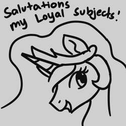 Size: 500x500 | Tagged: safe, artist:ijustloveit619, princess celestia, alicorn, pony, comic:my faithful student, panel, sketch