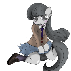 Size: 900x900 | Tagged: safe, artist:mabo3, octavia melody, earth pony, pony, semi-anthro, clothes, cute, skirt