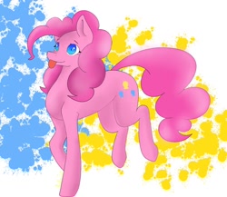 Size: 1024x890 | Tagged: safe, artist:pastelmandala, pinkie pie, earth pony, pony, female, mare, solo, tongue out