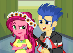 Size: 1024x746 | Tagged: safe, artist:themexicanpunisher, flash sentry, gloriosa daisy, equestria girls, crack shipping, female, male, sentryosa, shipping, straight