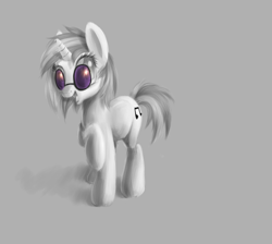 Size: 945x846 | Tagged: safe, artist:cottoncole, dj pon-3, vinyl scratch, pony, unicorn, happy, raised leg, solo