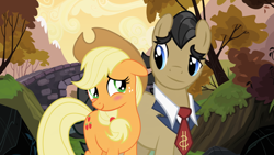 Size: 1024x576 | Tagged: safe, artist:mrerzebra92, applejack, filthy rich, earth pony, pony, comic:applejack - life of hell, age difference, female, filthyjack, infidelity, male, shipping, straight