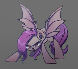 Size: 867x765 | Tagged: safe, artist:xp_r6, fluttershy, bat pony, female, flutterbat, looking at you, mare, race swap, simple background, solo, species swap