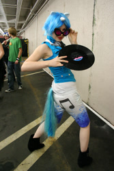 Size: 1152x1728 | Tagged: safe, artist:littlemissbloo, dj pon-3, vinyl scratch, human, cosplay, irl, irl human, photo