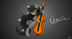 Size: 1280x693 | Tagged: safe, artist:arcuswind, octavia melody, earth pony, pony, female, gradient background, mare, solo