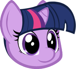 Size: 633x572 | Tagged: safe, artist:paragonaj, derpibooru import, part of a set, twilight sparkle, cute, disembodied head, head, simple background, solo, transparent background