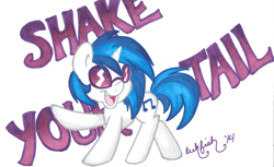 Size: 3296x2016 | Tagged: safe, artist:abbystarling, dj pon-3, vinyl scratch, pony, unicorn, high res, markers, traditional art