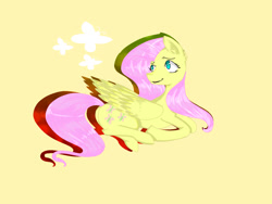 Size: 1400x1050 | Tagged: safe, artist:ohu1015, fluttershy, pegasus, pony, solo