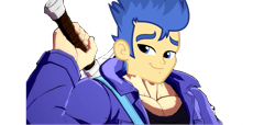 Size: 1176x536 | Tagged: safe, flash sentry, equestria girls, brad, dragon ball, dragon ball fighterz, future trunks, simple background, solo, transparent background