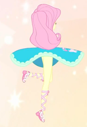 Size: 398x582 | Tagged: safe, screencap, fluttershy, better together, equestria girls, so much more to me, clothes, cropped, cute, dress, legs, pirouette, shoes, shyabetes, skirt, skirt flip, skirt lift