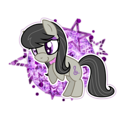 Size: 1024x1024 | Tagged: safe, artist:kazziepones, octavia melody, earth pony, pony, backwards cutie mark, chibi, rearing, simple background, solo, transparent background