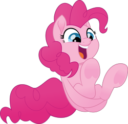 Size: 4886x4755 | Tagged: safe, artist:jhayarr23, pinkie pie, earth pony, pony, my little pony: the movie, absurd resolution, cute, diapinkes, female, mare, simple background, smiling, solo, transparent background, underhoof, vector