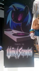 Size: 600x1068 | Tagged: safe, dj pon-3, vinyl scratch, pony, unicorn, official, sign, this is spinal tap