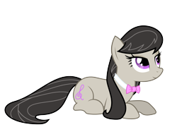 Size: 3000x2160 | Tagged: safe, artist:alexiy777, octavia melody, earth pony, pony, high res, prone, simple background, solo, transparent background, vector