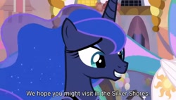 Size: 1900x1080 | Tagged: safe, edit, edited screencap, screencap, princess celestia, princess luna, alicorn, pony, the last problem, dialogue, leak, silver shoals, silver shores, solo focus, subtitles