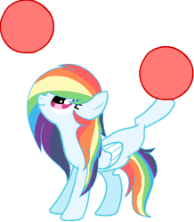 Size: 558x640 | Tagged: safe, artist:alexanderponyartist, oc, oc only, oc:rainbow chains, offspring, parent:rainbow dash, parent:soarin', parents:soarindash, simple background, solo, white background