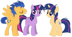 Size: 896x460 | Tagged: safe, artist:puffydashie01, flash sentry, twilight sparkle, twilight sparkle (alicorn), oc, oc:solo star, alicorn, pony, unicorn, female, flashlight, male, mare, offspring, parent:flash sentry, parent:twilight sparkle, parents:flashlight, shipping, simple background, straight, transparent background