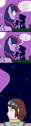 Size: 750x3000 | Tagged: safe, artist:sonikku001, derpibooru import, tantabus, twilight sparkle, twilight sparkle (alicorn), alicorn, do princesses dream of magic sheep, comic, crossover, shadow of the colossus, wander