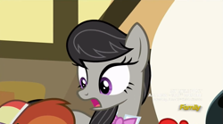Size: 1275x709 | Tagged: safe, screencap, apple bloom, button mash, octavia melody, earth pony, pony, slice of life (episode), 100th episode, d:, frown, open mouth, wide eyes