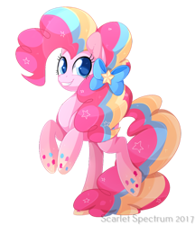 Size: 908x1050 | Tagged: safe, artist:scarlet-spectrum, pinkie pie, earth pony, pony, female, mare, rainbow power, simple background, solo, transparent background