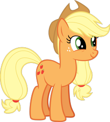 Size: 1827x2032 | Tagged: safe, artist:rustle-rose, applejack, earth pony, pony, equestria girls, cowboy hat, equestria girls ponified, female, freckles, hat, mare, ponified, ponified humanized pony, simple background, solo, stetson, transparent background, vector