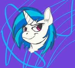 Size: 1536x1388 | Tagged: safe, artist:mexymonster, dj pon-3, vinyl scratch, pony, unicorn, smiling, solo