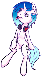 Size: 385x701 | Tagged: safe, artist:onylex, dj pon-3, vinyl scratch, pony, unicorn, female, horn, mare, solo