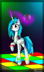 Size: 1024x1650 | Tagged: safe, artist:pxoenix2014, dj pon-3, vinyl scratch, pony, unicorn, female, horn, mare, solo