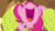 Size: 1280x720 | Tagged: safe, screencap, applejack, fluttershy, pinkie pie, earth pony, pegasus, pony, all bottled up, cheerleader, cheerleader pinkie, cute, diapinkes, nose in the air, open mouth, pom pom, solo focus, uvula, volumetric mouth