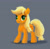 Size: 1240x1209 | Tagged: safe, artist:xbi, applejack, earth pony, pony, fluffy, simple background, solo