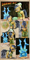 Size: 2678x5250 | Tagged: safe, artist:nazegoreng, daring do, custom, fashion style, irl, photo, sapphire statue, solo, toy