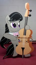 Size: 1024x1820 | Tagged: safe, artist:adog0718, octavia melody, earth pony, pony, cello, custom, musical instrument, solo, woodwork