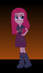 Size: 787x1325 | Tagged: safe, artist:evilbelle38, pinkie pie, equestria girls, clothes, pinkamena diane pie, skirt, solo