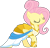 Size: 2557x2476 | Tagged: safe, artist:uncommon_nick, fluttershy, pegasus, pony, fake it 'til you make it, clothes, dress, female, hair up, simple background, smiling, solo, transparent background, vector, warrior of inner strength, warriorshy