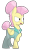 Size: 1096x1856 | Tagged: safe, artist:moonatik, fluttershy, pegasus, pony, fake it 'til you make it, disgusted, hair bun, raised hoof, severeshy, simple background, solo, tail bun, transparent background