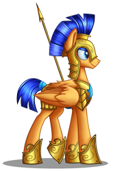 Size: 1597x2201 | Tagged: safe, artist:nightpaint12, flash sentry, pony, armor, royal guard, simple background, solo, spear, transparent background, weapon